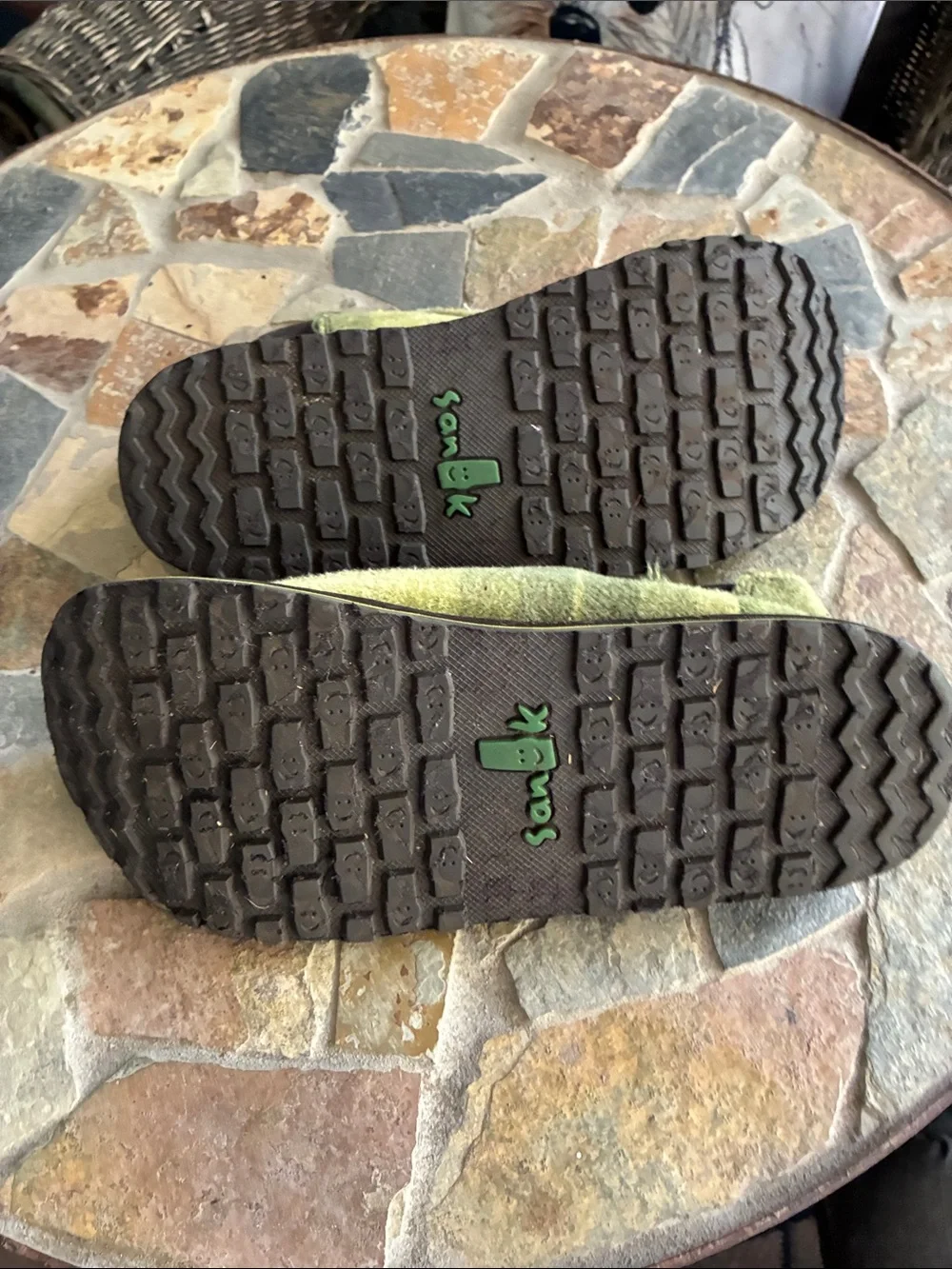 Sanuk Olive Green Chukka Canvas Slip-On Boots